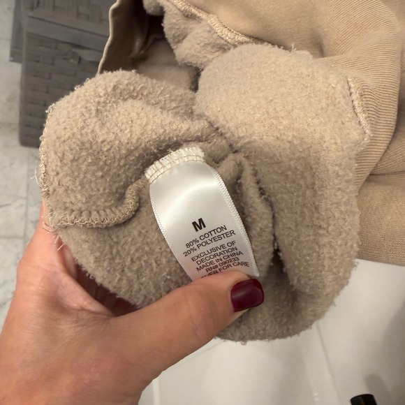 Fear of God Essentials Beige Hoodie - Picture 6 of 7